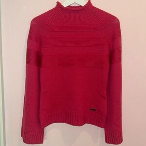 Karen Millen ladies pink wool pullover sweater with bell sleeves, KM size 1